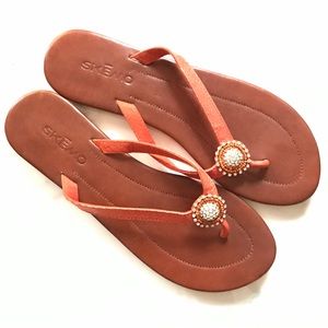 EUC Skemo Vela Embellished Sandals